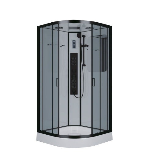 Душевая кабина Niagara Premium 69020134GBLACK 100х100 четверть круга с крышей ориентация универсальная